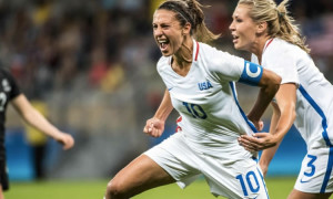 Carli Lloyd, auteur du premier but. Star américaine. Crédit FIFA. Lesfeminines.fr