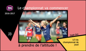 Championnat D1F-Le Championnat va commencer à prendre de l'altitude. Credit. Lesfeminines.fr