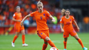 DOETINCHEM, NETHERLANDS - JULY 29: Vivianne Miedema of the Netherlands in action during the UEFA Women's Euro 2017 Quarter Final match between Netherlands and Sweden at Stadion De Vijverberg on July 29, 2017 in Doetinchem, Netherlands. (Photo by Dean Mouhtaropoulos/Getty Images)