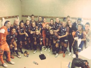 le groupe de Montpellier. Crédit MHSC. lesfeminines.fr